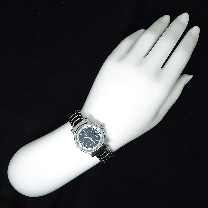 ブルガリ BVLGARI 腕時計 ソロテンポ ST29S デイト ブラック文字盤 SS クオーツアナログの画像