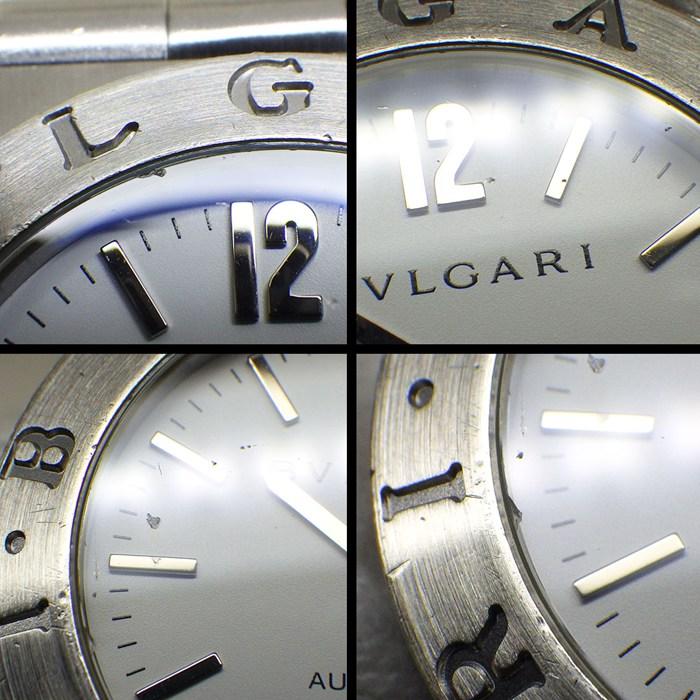ブルガリ BVLGARI 腕時計 ディアゴノ LCV29S/LCV29WSSD ホワイト文字盤 デイト SS 自動巻きの画像