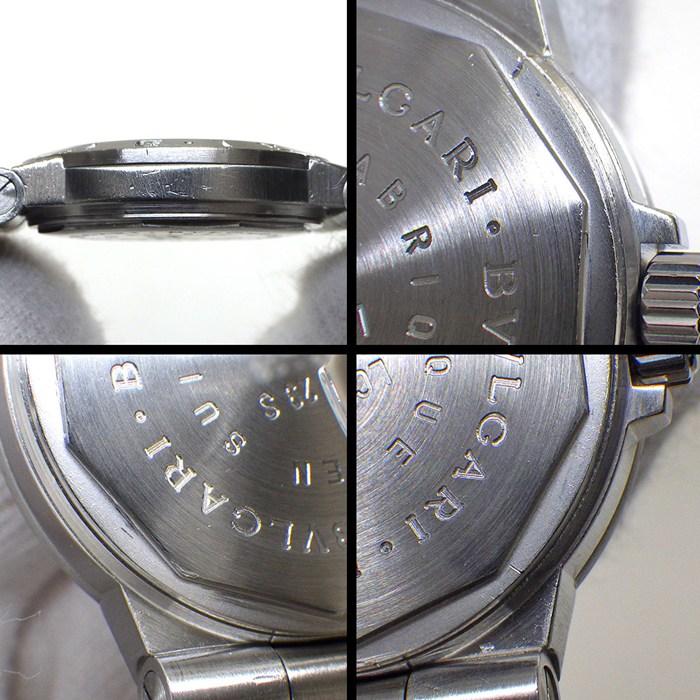 ブルガリ BVLGARI 腕時計 ディアゴノ LCV29S/LCV29WSSD ホワイト文字盤 デイト SS 自動巻きの画像