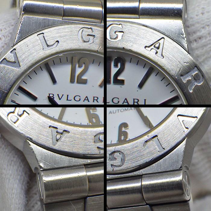 ブルガリ BVLGARI 腕時計 ディアゴノ LCV29S/LCV29WSSD ホワイト文字盤 デイト SS 自動巻きの画像