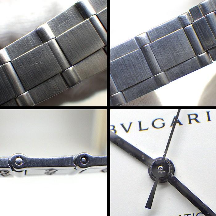 ブルガリ BVLGARI 腕時計 ディアゴノ LCV29S/LCV29WSSD ホワイト文字盤 デイト SS 自動巻きの画像