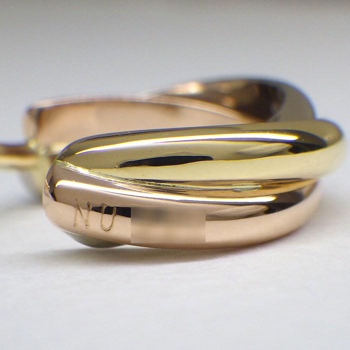 Cartier（カルティエ） ピアス トリニティ フープ スリーカラー K18PG