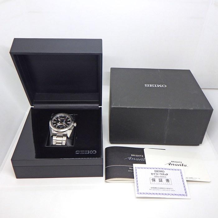 セイコー SEIKO 腕時計 ブライツ アナンタ メカニカル ダブルレトログラード SAEC001/6R24-00A0 デイデイト 裏スケ パワーリザの画像