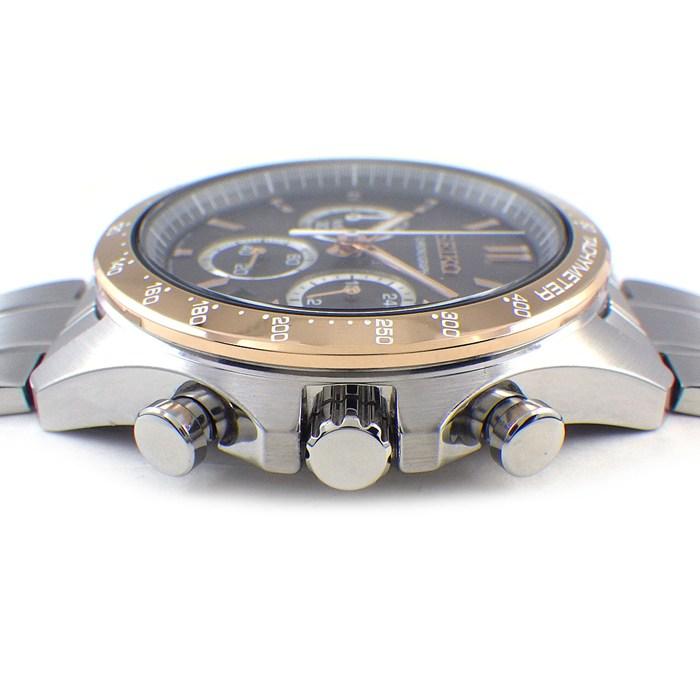 セイコー SEIKO 腕時計 スピリット 8T63-00D0 サンレイ ブラウン文字盤 