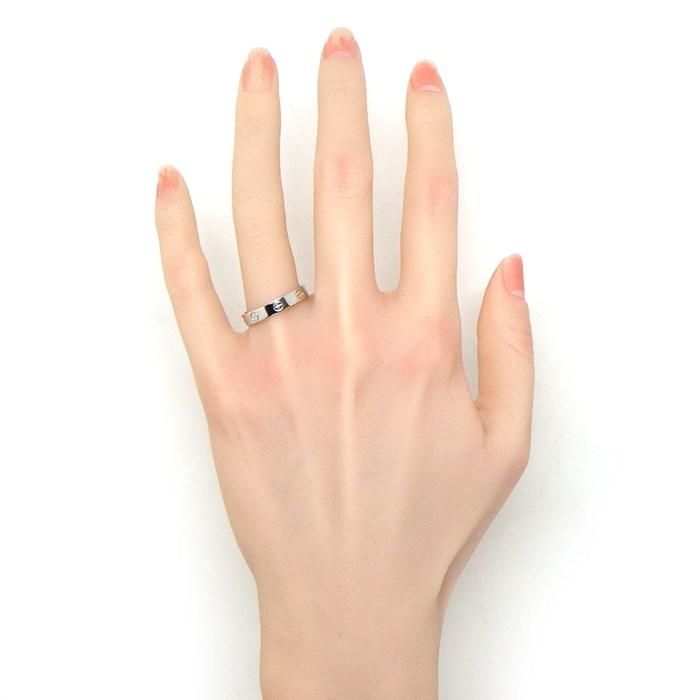 カルティエ Cartier リング ラブ スモールモデル SM K18WG 18.5号 / #59の画像