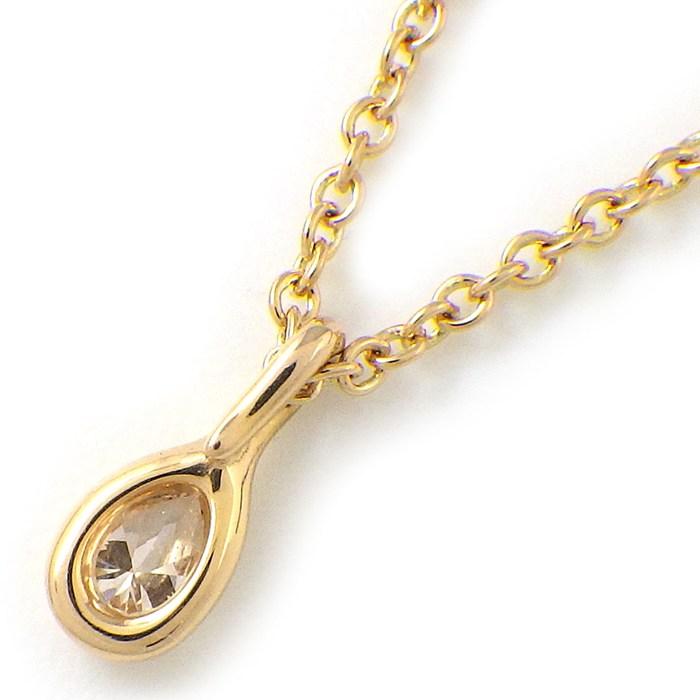 ティファニー Tiffany & Co. ネックレス バイザヤード 60147816 1ポイント ペアシェイプ ダイヤモンド 0.07ct K18PGの画像
