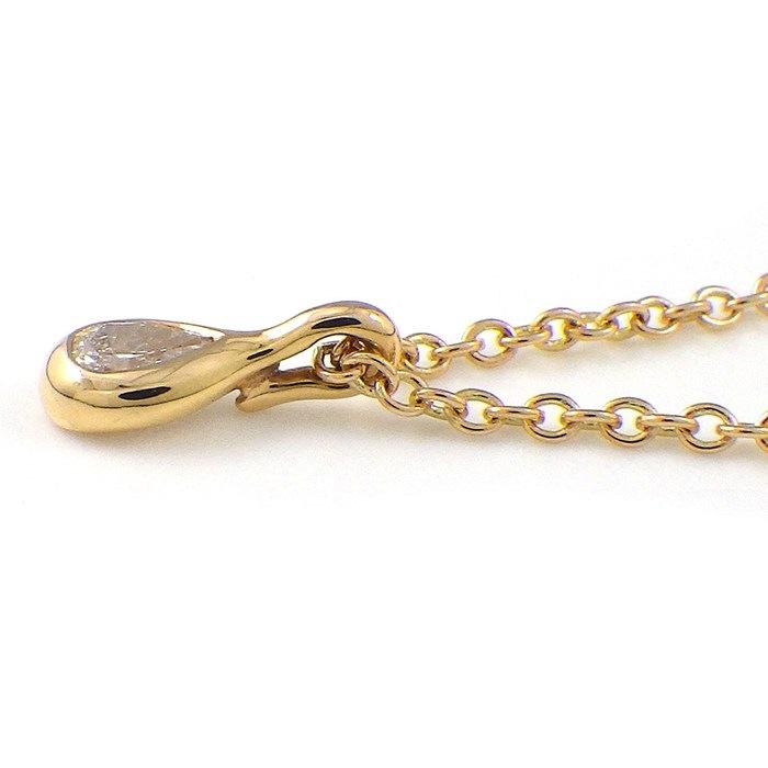 ティファニー Tiffany & Co. ネックレス バイザヤード 60147816 1ポイント ペアシェイプ ダイヤモンド 0.07ct K18PGの画像