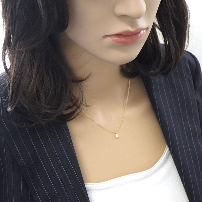 ティファニー Tiffany & Co. ネックレス バイザヤード 60147816 1ポイント ペアシェイプ ダイヤモンド 0.07ct K18PGの画像