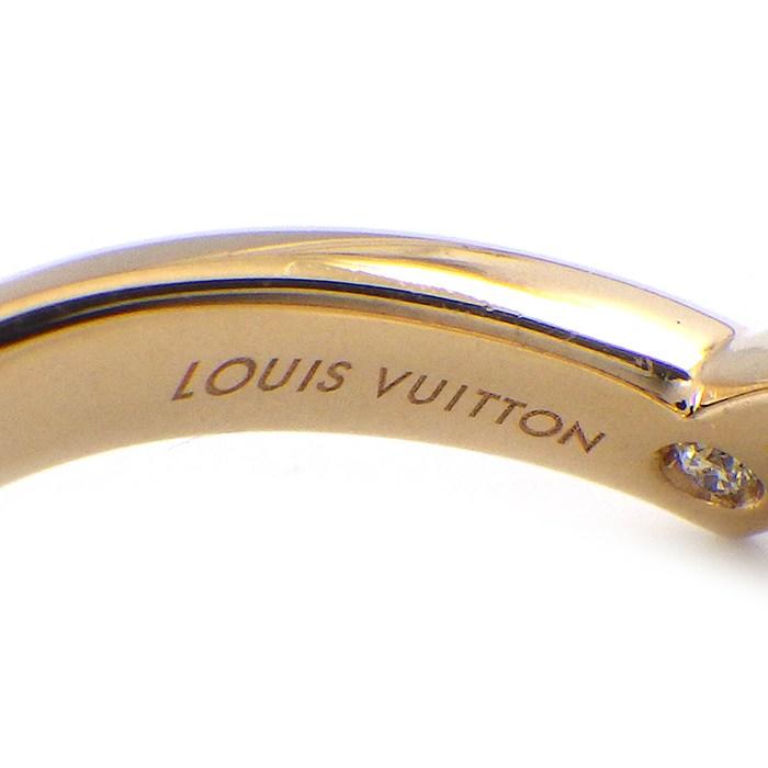 ルイ・ヴィトン LOUIS VUITTON リング LV V Q9Y44F 1ポイント ダイヤモンド 0.01ct K18PG 11号 / #51の画像