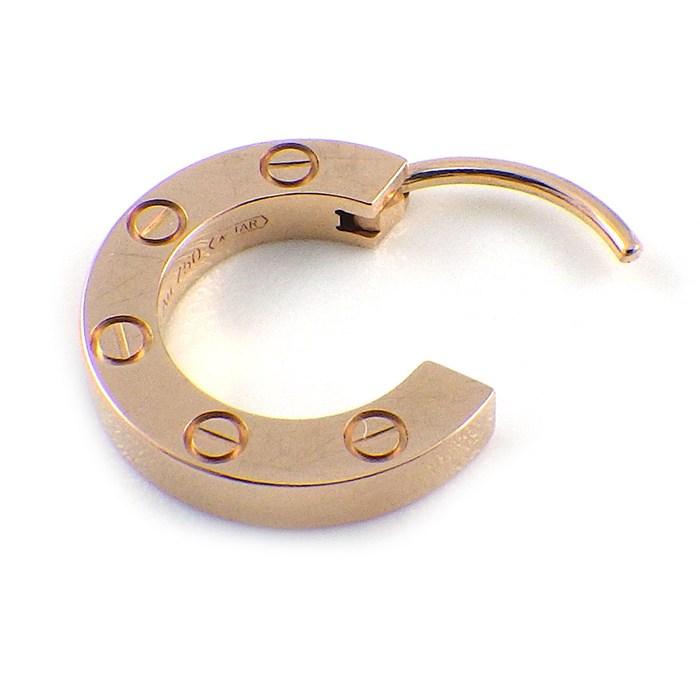 カルティエ Cartier ピアス ラブ フープ B8301422 オンライン限定モデル K18PG ※片方のみの画像