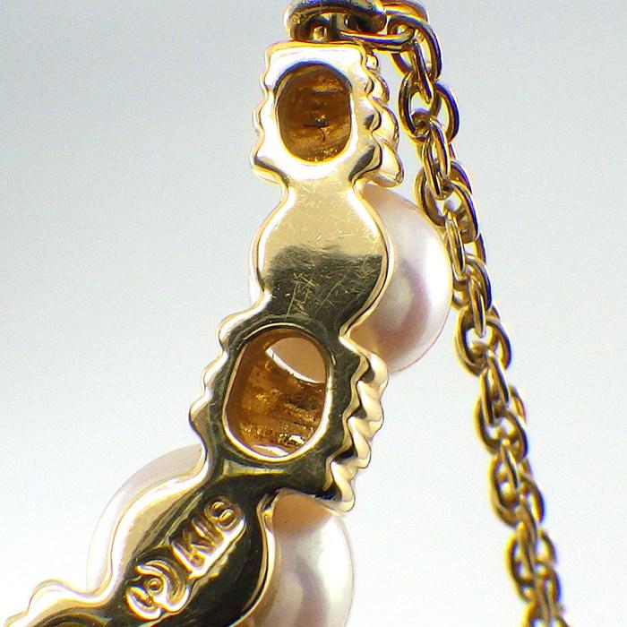 タサキ 田崎真珠 TASAKI ネックレス 1ポイント ルビー アコヤ真珠 4.5-6.0mm珠 K18YGの画像