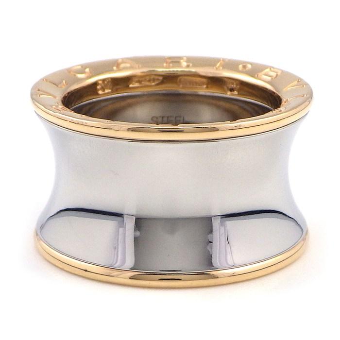 ブルガリ BVLGARI リング B-zero1 ビーゼロワン アニッシュカープア コラボ ロゴ ワイド K18PG SS 11号 / #52の画像