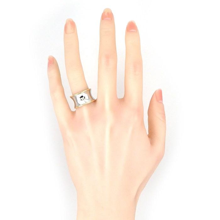 ブルガリ BVLGARI リング B-zero1 ビーゼロワン アニッシュカープア コラボ ロゴ ワイド K18PG SS 11号 / #52の画像