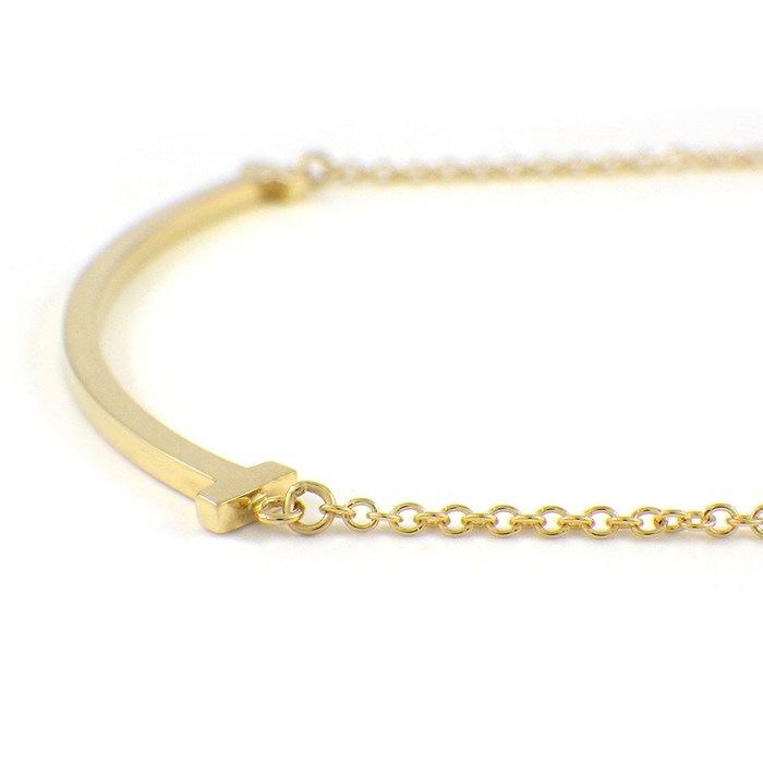 ティファニー Tiffany & Co. ネックレス Tスマイル スモール 60011679 K18YGの画像