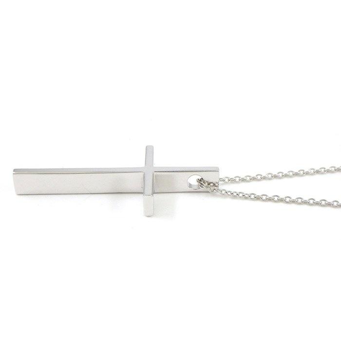 ティファニー Tiffany & Co. ネックレス メトロ クロス K18WGの画像