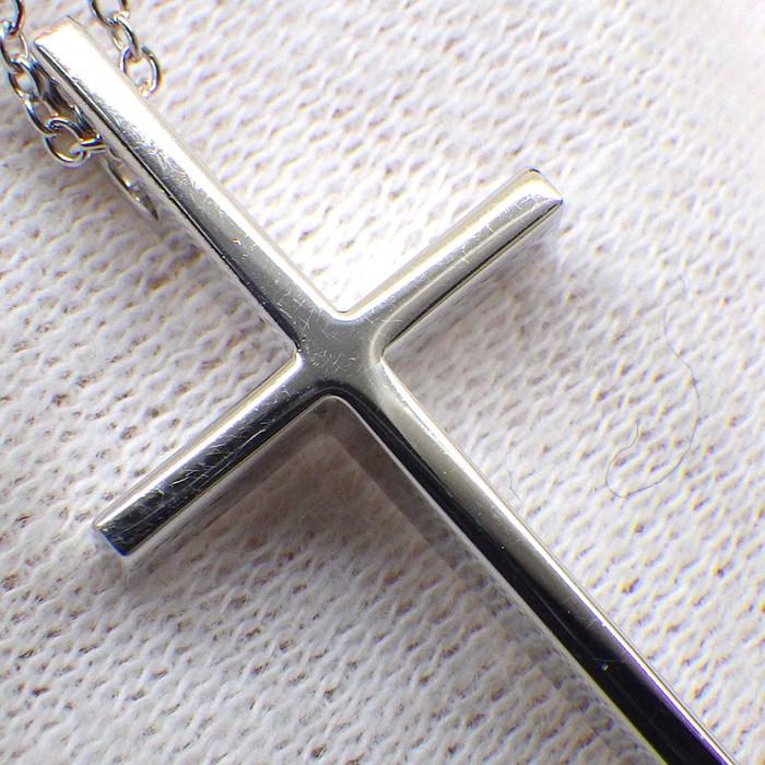 ティファニー Tiffany & Co. ネックレス メトロ クロス K18WGの画像