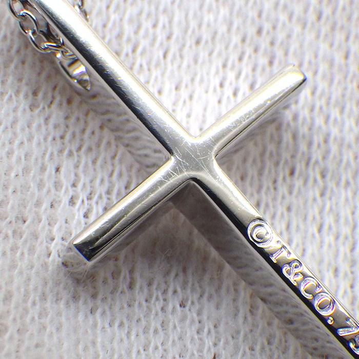 ティファニー Tiffany & Co. ネックレス メトロ クロス K18WGの画像