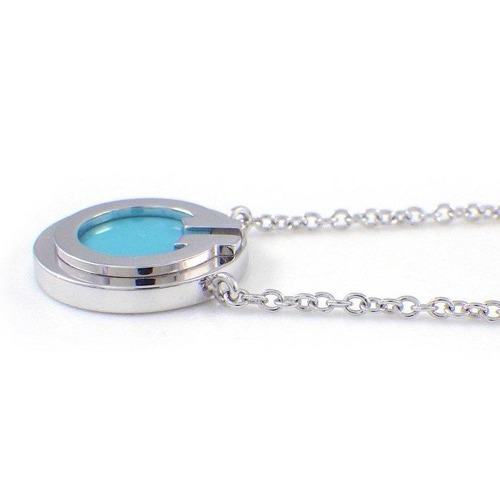 ティファニー Tiffany & Co. ネックレス T TWO Ｔ トゥー サークル ターコイズ トルコ石 K18WGの画像