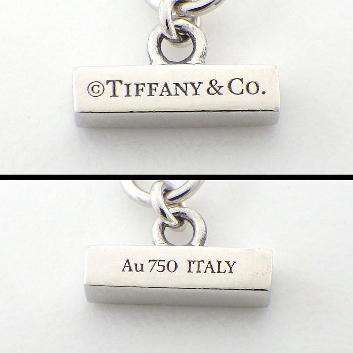 ティファニー Tiffany & Co. ネックレス T TWO Ｔ トゥー サークル ターコイズ トルコ石 K18WGの画像