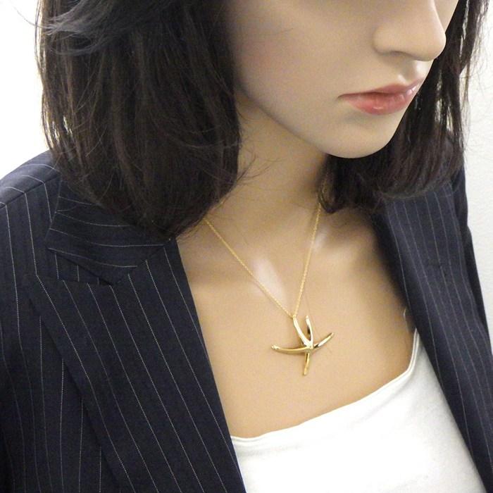ティファニー Tiffany & Co. ネックレス スターフィッシュ ラージ K18YGの画像