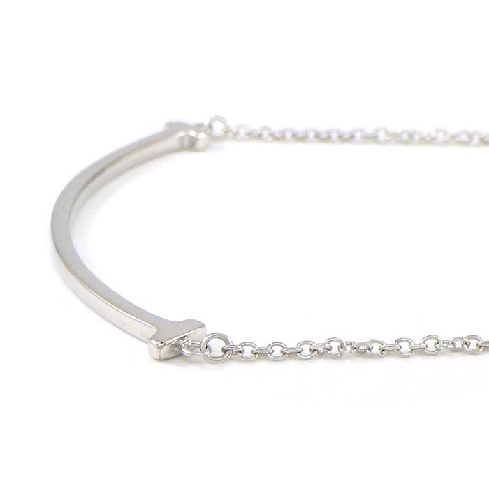 ティファニー Tiffany & Co. ネックレス Tスマイル スモール 60011677 K18WGの画像