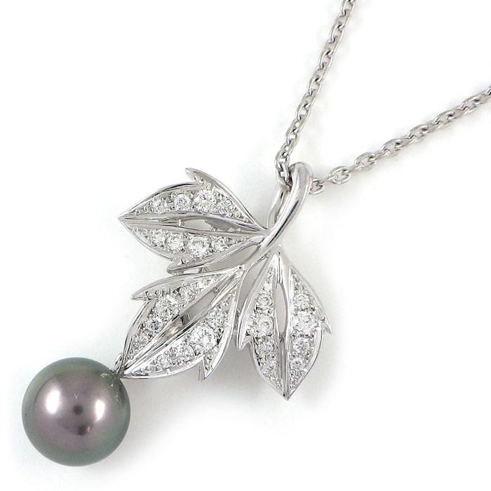 MIKIMOTO（ミキモト） ネックレス 兼 ブローチ リーフモチーフ 1 