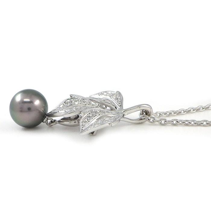 MIKIMOTO（ミキモト） ネックレス 兼 ブローチ リーフモチーフ 1 