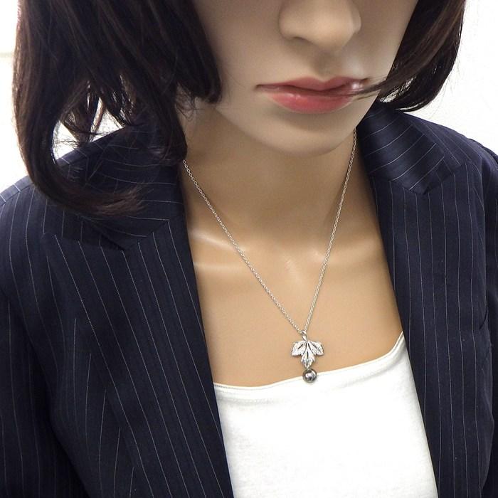 MIKIMOTO（ミキモト） ネックレス 兼 ブローチ リーフモチーフ 1 