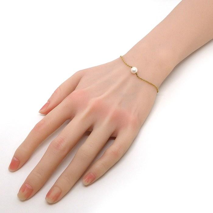 MIKIMOTO（ミキモト） ブレスレット 1ポイント パール 7mm珠 K18YG