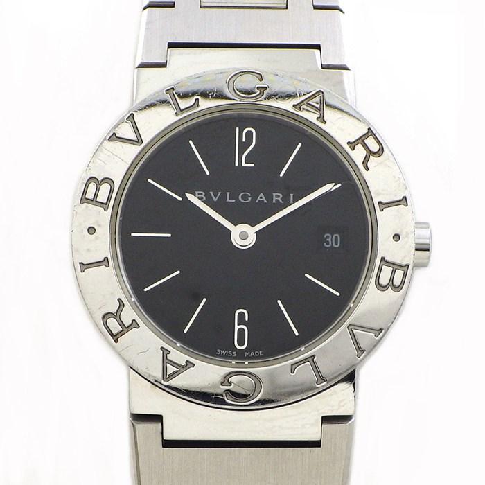 ★*房様 BVLGARI ブルガリ 時計 BB26SS クォーツ デイト 黒文字 BVLGARI（ブルガリ） 腕時計 ブルガリブルガリ BB26SS ブラック文字盤