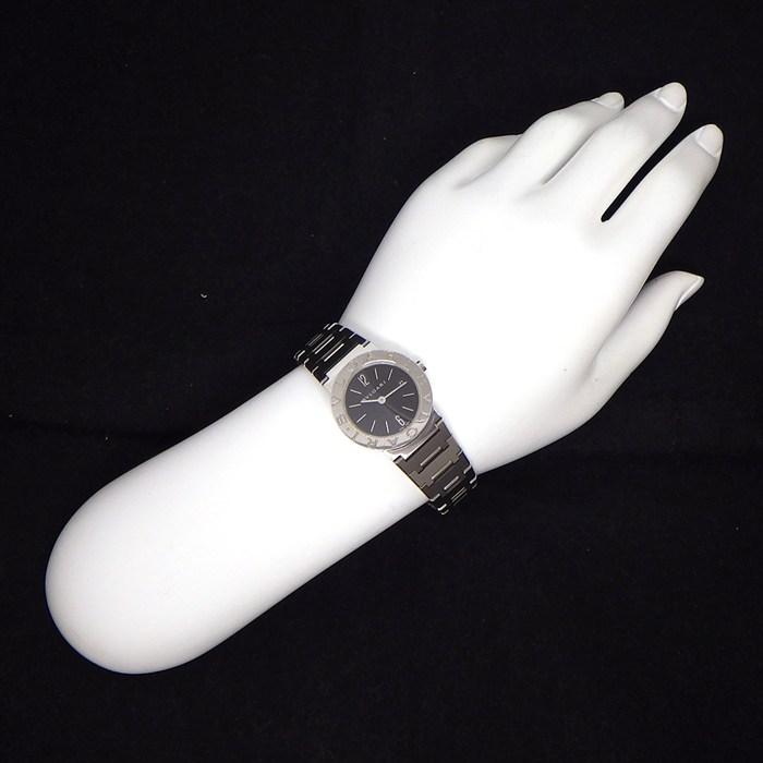 ★*房様 BVLGARI ブルガリ 時計 BB26SS クォーツ デイト 黒文字 BVLGARI（ブルガリ） 腕時計 ブルガリブルガリ BB26SS ブラック文字盤