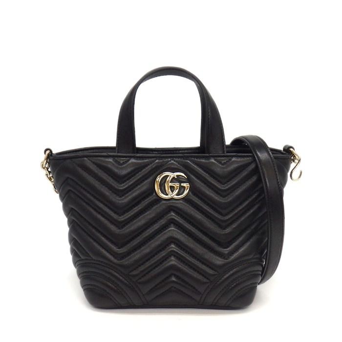GUCCI（グッチ） ショルダーバッグ GGマーモント スモール トート