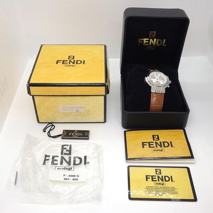 FENDI（フェンディ） 腕時計 オロロジ 4500G ホワイト文字盤 デイト