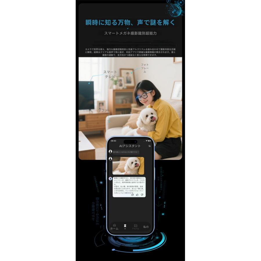 爆買「翻訳機能付き サングラス」になって登場！1080P写真撮影