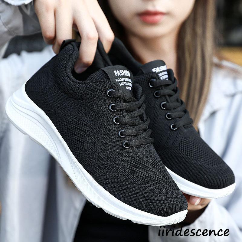 レディース スニーカー 黒 白 シューズ 厚底 軽量 おしゃれ 幅広  