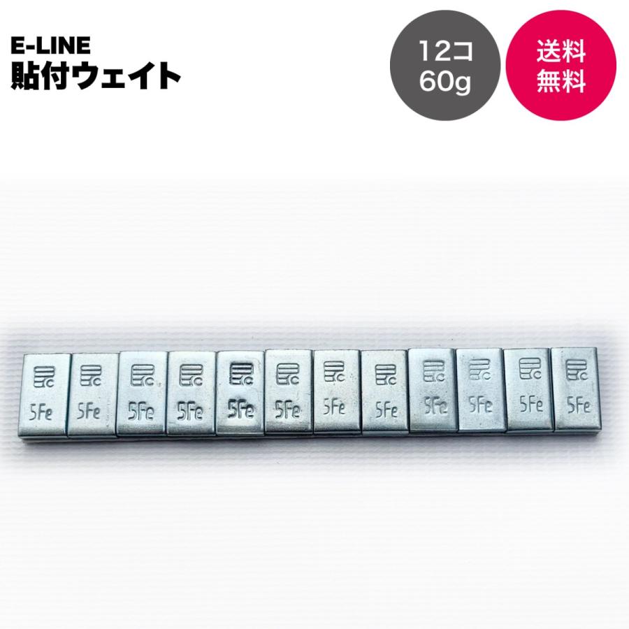 プロ用】E-LINE 貼付ウェイト（鉄）5g×12コセット : e-line5g12set 