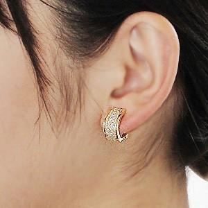 Pt900/K18YG 1.0ct ダイヤモンド 無色透明 H-SIクラス 2WAY ピアス 