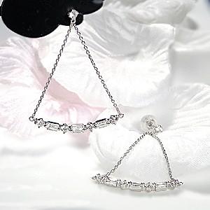 pt900【0.7ct】ダイヤモンド ピアス【無色透明】【H-SIクラス