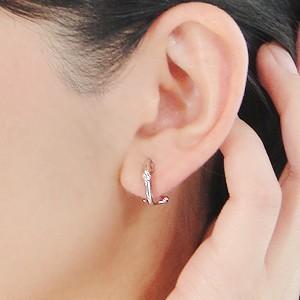 k18YG/プラチナ900 0.10ct ダイヤモンド 2WAY ピアス・イヤリング チタンポスト 18金 ピアス ダイヤ イヤリング K18 ゴールド チタンポスト 2WAY CAE-0015の画像