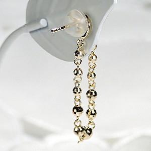 k18YG ミラーボール 2WAY ピアス : cae-0031 : ジュエリーショップ 