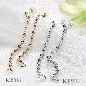 k18YG ミラーボール 2WAY ピアス : cae-0031 : ジュエリーショップ 