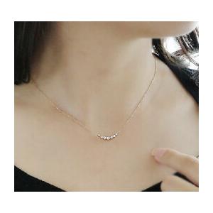 ダイヤモンドネックレス 18金ネックレス レディース ライン グラデーションペンダント CAN-0006の画像