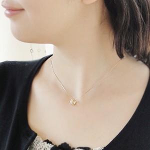 ダイヤモンド ネックレス ペンダント 18金 イエローゴールド K18 YG サークル パヴェ CAN-0013Kの画像