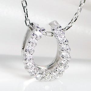 ネックレス 馬蹄 厄除け ダイヤモンド プラチナ ペンダント お守り CAN-0042 | 