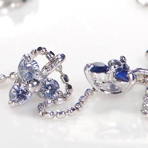 Pt900 0.8ct ブルー サファイア ステーション ネックレス レディース 18金 サファイア グラデーション カラー 誕生石 プレゼント CAN-0065 |  | 02