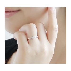 pt900 プラチナ ダイヤモンド ダイヤ 指輪 リング 大粒 一粒 0.26ct H-SIクラス CAR-0057の画像