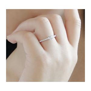 指輪 レディース ダイヤモンドリング エタニティ プラチナ リング 結婚 CAR-0058の画像