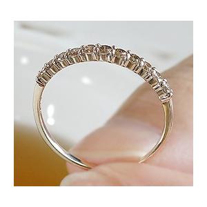 ブラウンダイヤ　エタニティ　リング　エリコクリエーション 指輪 10金 エタニティリング ダイヤモンド リング ピンクゴールド