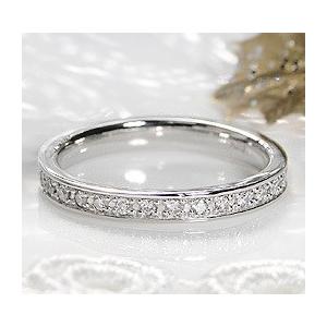 フルエタニティリング ダイヤ プラチナ フチあり ピンキー 40代 50代