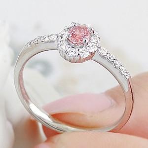 パパラチアサファイア リング 指輪 プラチナ ダイヤモンド プレゼント